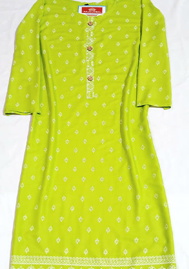 Rajglobal Women's Rayon Kurti